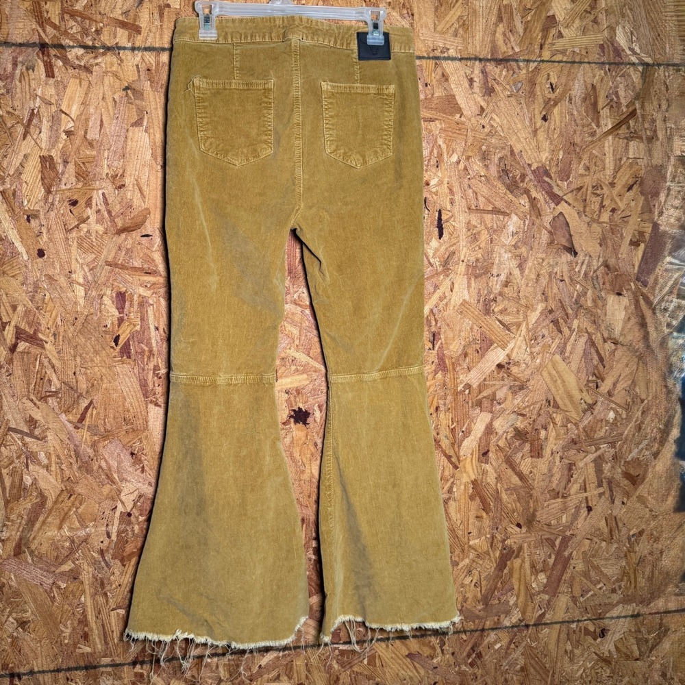 Lucky & Blessed High Rise Flare Corduroy‎ Pants Western Festival Boho Chic Sz 10